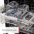 Rubbermaid Brilliance Pantry 10 Piece Set, Clear and Airtight Food and Pantry Storage Containers
