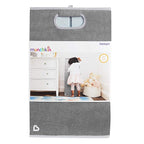 Munchkin Laundry Hamper for Baby and Kids, Collapsible Nursery Organizer with Lid, Grey