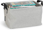 Brabantia - Foldable Laundry Basket - Compact Storage Box - Water Resistant Coating - Multi-Functional - Laundry Hamper - Bathroom - Collapsible - Grey - 9 Gal