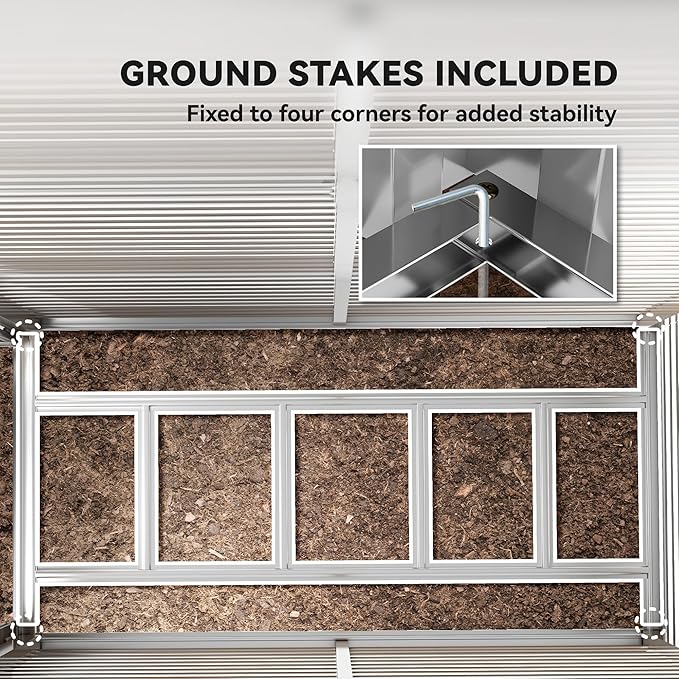 Outsunny 4.6' x 9' Steel Outdoor Storage Shed, Waterproof Lean to Shed, Metal Garden Tool House with Foundation Kit, Lockable Doors, Gloves and 2 Air Vents for Backyard, Patio, Lawn, Brown