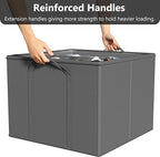 SUOCO 2 Pack Shoe Organizer for Closet, Fits up to 32 Pairs, Small Space Shoe Storage Boxes Bins Containers w/Adjustable Dividers and Clear Top, Grey