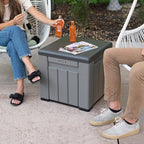 LIFETIME Outdoor Storage Cube Deck Box for Package Delivery, Patio Furniture Cushions, Garden Tools, Pool Accessories, 25 Gallon