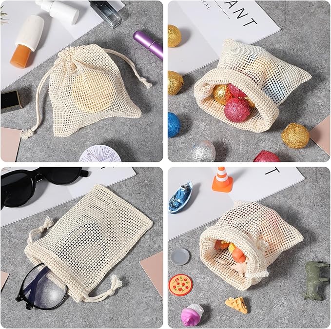 9 Pcs Vegetable Bags for Refrigerator Reusable Produce Bags Grocery Washable Cotton Mesh Produce Bag Reusable Shopping Bag Double-Stitched with Tare Weight Drawstring for Farmers Market (S/M/L)