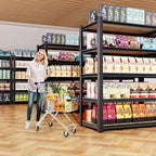 77.9"Hx46"Wx20"D Garage Shelving 5 Tier Storage Shelves,Adjustable Heavy Duty Metal Shelving Unit and Storage Large Rack,Utility Steel Shelf For Warehouse Industrial Pantry Basement Organizers