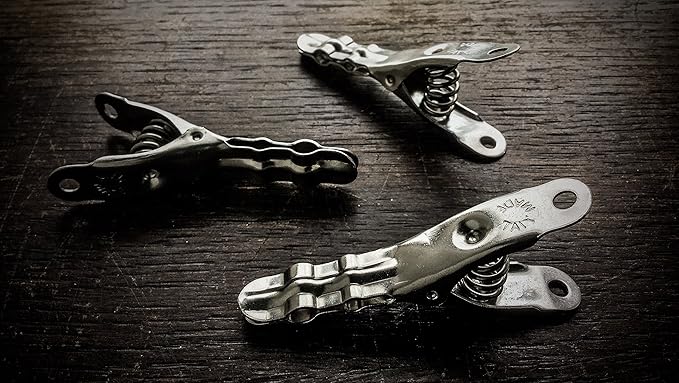 Henry Berry & Dairy Extreme Clothespins | Made in Italy | Solid 304 Stainless Steel | 20 Pack | Heavy Duty | Anti-Rust | Laundry Pins | Clothes Pins | Chip Clips | Lifetime Product | No Plastic