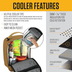 Carhartt Insulated Lunch Cooler For Men and Women, Fully Insulated Lunch Pale for Everyday Use, Seabrook