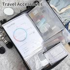 EOOUT 20pcs Mesh Zipper Pouch Bags 8 Size Water Resistant Zipper Bags Plastic Clear Storage Bags for Travel Office Home School Supplies and Board Game Organize