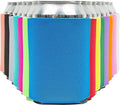 Blank Beer Can Coolers Sleeves (14-Pack) Soft Insulated Beer Can Cooler Sleeves - HTV Friendly Plain Can Sleeves for Soda, Beer & Water Bottles - Blanks for Vinyl Projects Wedding Favors & Gifts