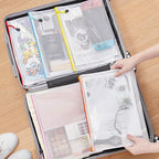 JARLINK A4 Letter Size 56 Pack 10 Colors Zipper Mesh Document Pouch, Mesh Bags for Board Games & Puzzles, Waterproof Document Zipper Pouches for Office School Supplies, Toys, Cosmetics Travel Storage