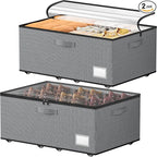 Dayacoco Underbed Storage with Wheels, 2 Pack Under Bed Storage Containers with Clear Lids, No Assembly Required 10.1 inch Rolling Under Bed Storage for Clothes, Grey