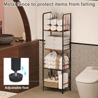 Towel Rack Free Standing 4-Tier M-Shaped Detachable Dividers, Durable Metal Towel Holder, Pool Items Holder, Space-Saving Storage Organizer, Modern Bath Towel Shelf for Bathroom Patent Pending