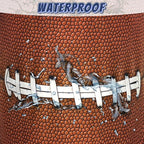 Funny Football Laundry Basket Oxford Cloth Ball Texture Laundry Hamper With Handle Foldable Portable Clothes Storage Basket Football Laundry Bag 18.9"x16.5" For Laundry Room/Bedroom/Bathrooms