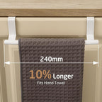 KES Over Cabinet Door Towel Bar Fit 1" Thick, Kitchen Towel Holder, Kitchen Towel Rack, Cabinet Towel Holder Scratchproof, White 2 Pack, KTH500S26-WH-P2