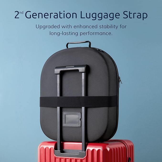 Cowboy Hat Travel Case – Crushproof Carrier for Cowboy, Panama & Tweed Hats with Carrying Handle, Shoulder and Luggage Strap, For Travel and At-Home Storage (Large)
