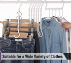 Mr. Pen Space Saving Hangers - 8 Pack White Space Saver Shirt Hangers, Clothes Organizer