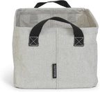 Brabantia - Foldable Laundry Basket - Compact Storage Box - Water Resistant Coating - Multi-Functional - Laundry Hamper - Bathroom - Collapsible - Grey - 9 Gal