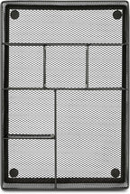Desk Drawer Organizer Tray,Drawer Organizer for Office and Home,Desk Organizer with Drawers,7 Compartments,Non-Slip Desk Organizers (Black, 12.3" L x 8.3" W x 1.8" H)