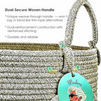Modern Granny Small Cotton Rope Laundry Basket 16x10 Inch Dual Secure Woven Handle for Living Room Closet Clothes Blanket Organization