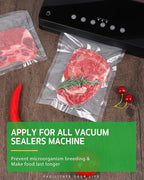 Syntus Vacuum Sealer Bags for food, 2 Pack 11" x 20' Commercial Grade Bag Rolls, Food Vac Bags for Storage, Meal Prep or Sous Vide