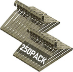 SPECILITE Wire Metal Clothes Hangers Bulk 250 Pack for Standard Size Suits, Coats, Shirts, Pants, Skirts, Space Saving, Non Slip,16 Inch 12 Gauge Ultra Thin, Bronze