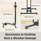 CyclingDeal Bike Floor Stand Parking Rack - for 20"-29" Mountain MTB & Road Bikes with Tire Width up to 2.4" or 5" Fat Bike - Bicycle Indoor Outdoor Garage Storage - Max Tire Width 2.4” for 4 Bikes