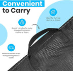 Handy Laundry Extra Large Mesh Laundry Bag with Handles & Shoulder Strap – Heavy Duty, Machine Washable, Breathable Net for Delicates, Bedding, Travel, College Dorm, Storage – Black