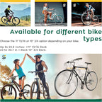 SELVA Rack - Wooden Wall Mount for Bicycle. in Different Sizes and 3 Colors: Natural, Black and White (Black, 15" 3/4)