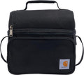 Carhartt Camping Cooler,Worksite Lunchbox,Soft Shell Lunch Bag for Construction Sites,Work and Everyday Use,Black,(Pack of 8)