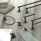 Gatco, 4666MX, Reveal Vanity Glass Shelf, Matte Black